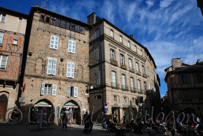 photo de figeac, place champollion